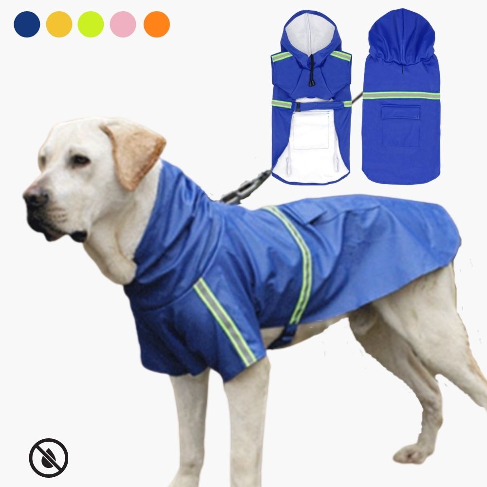 Hundebademantel gegen Wind, Regen und Kälte | Wasserdichter Regenmantel für Hunde – Schützt vor schlechtem Wetter
