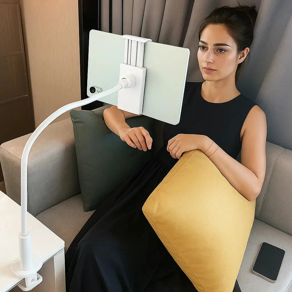 FlexiHold™ | 360° Handy- & Tablet-Halter — Sicher, stabil & ohne Wackeln positionieren
