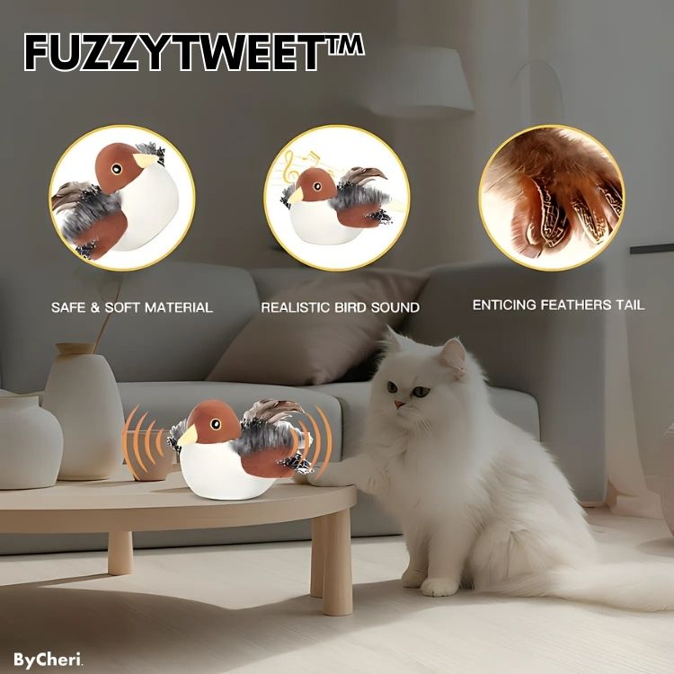1+1 GRATIS | FuzzyTweet™ | Interaktives Katzenspielzeug