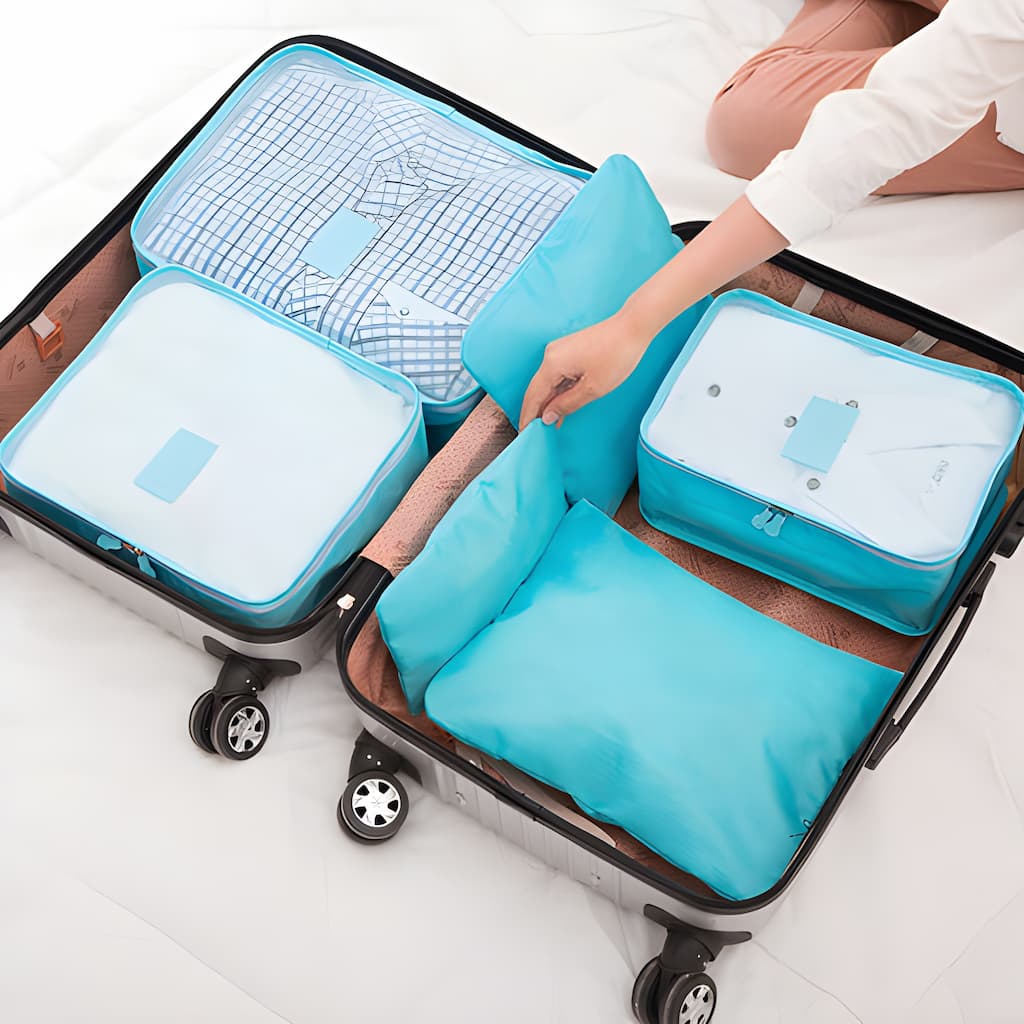 TravelOrganizer | 6-teiliges Packsystem für müheloses Reisen