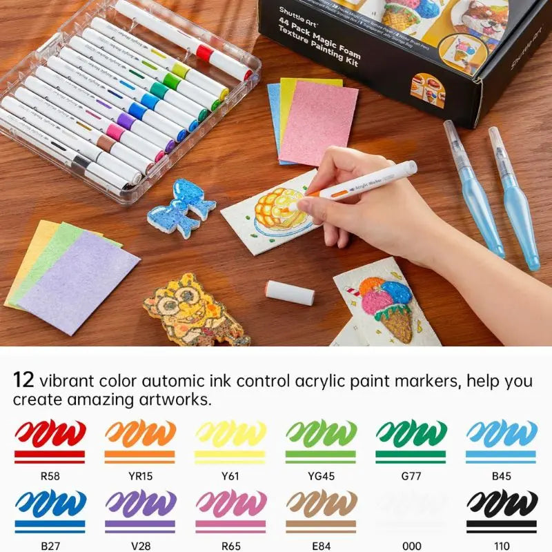 ArtFoam™ | 3D Schaumkunst Set — verleiht flachen Designs auffällige Tiefe und Farbe