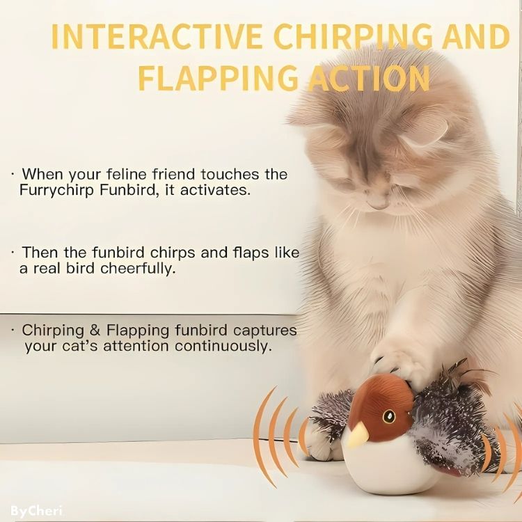 1+1 GRATIS | FuzzyTweet™ | Interaktives Katzenspielzeug