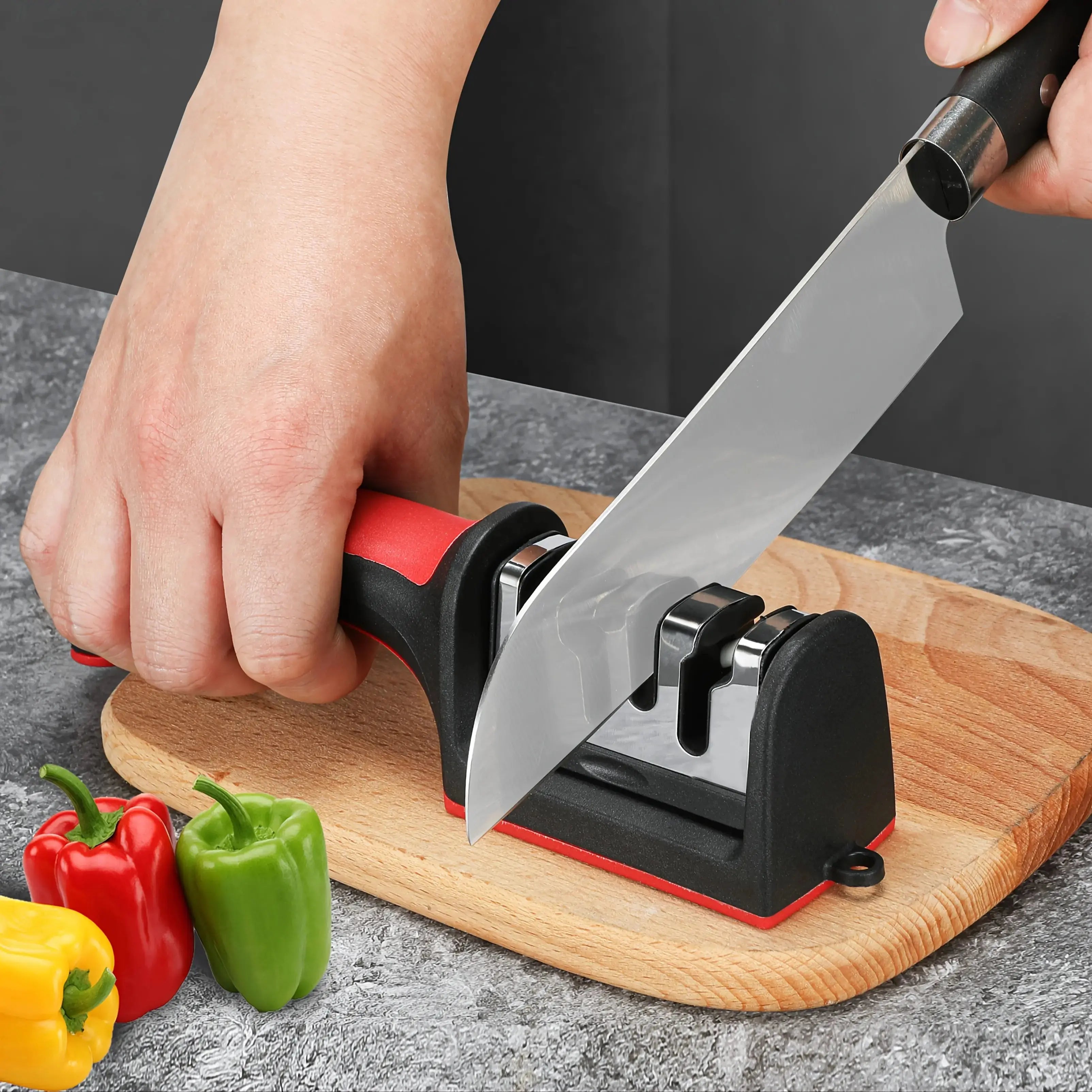 EdgeMaster™ | 4-Stufen Messerschärfer — Für mühelos scharfe Messer