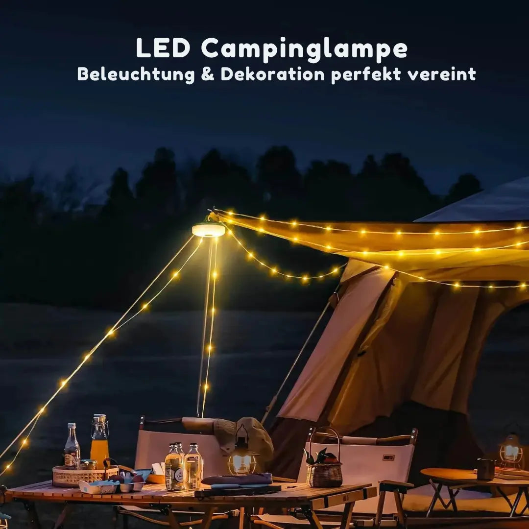 LumoMax™ | 4-in-1 Multifunktions-Campinglicht – Licht, Strom & Komfort