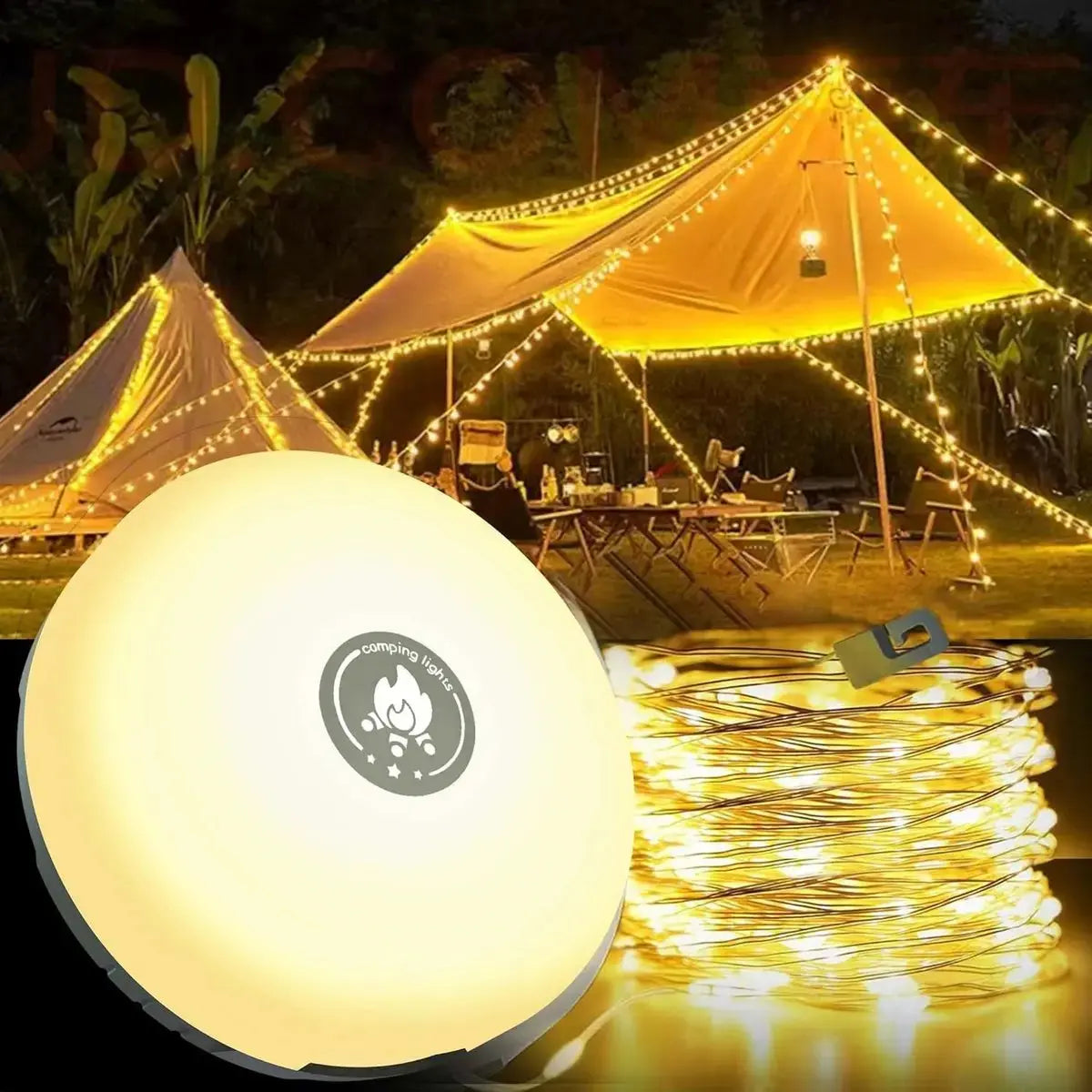 LumoMax™ | 4-in-1 Multifunktions-Campinglicht – Licht, Strom & Komfort