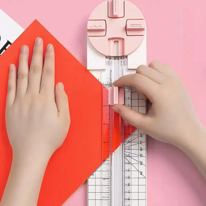 CutCraft™ | 4-in-1-Papierschneider – für Karten, Scrapbooking und kreative Deko