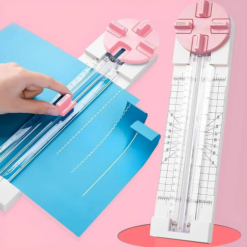 CutCraft™ | 4-in-1-Papierschneider – für Karten, Scrapbooking und kreative Deko