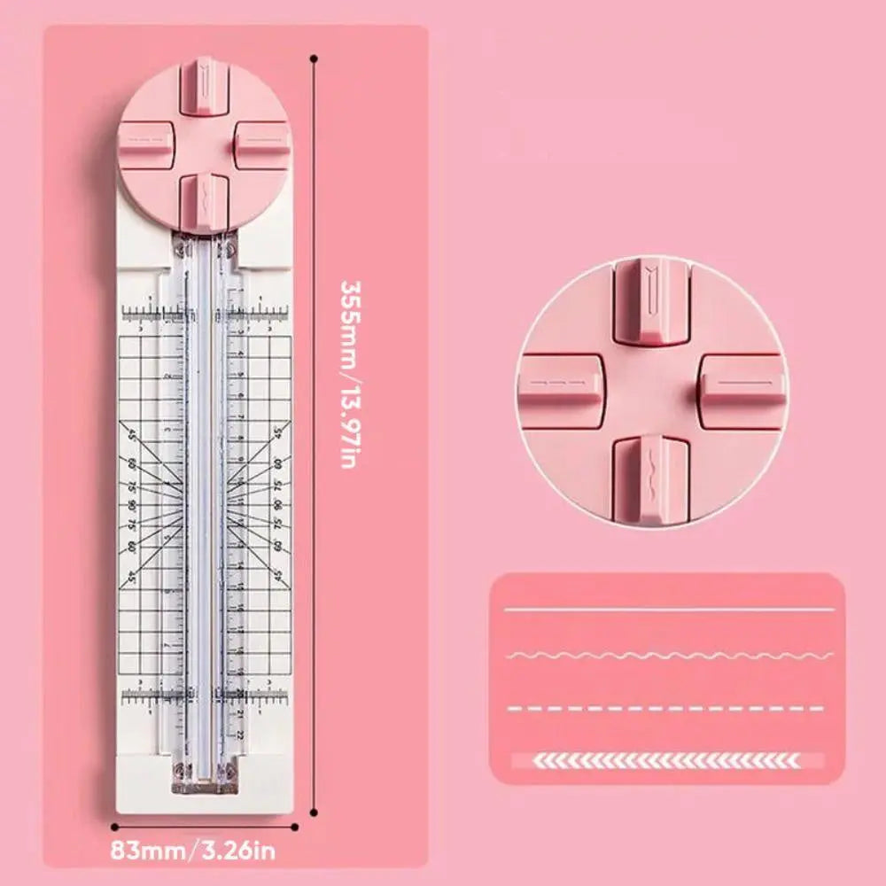 CutCraft™ | 4-in-1-Papierschneider – für Karten, Scrapbooking und kreative Deko