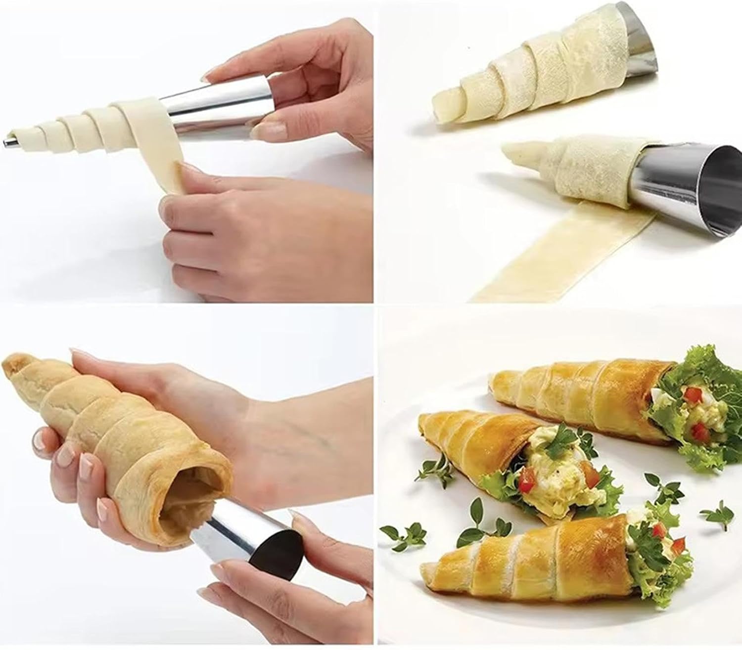 5+5 Gratis | BakeRolls™ | Meisterhaftes Cannoli-Form-Set für Zuhause!