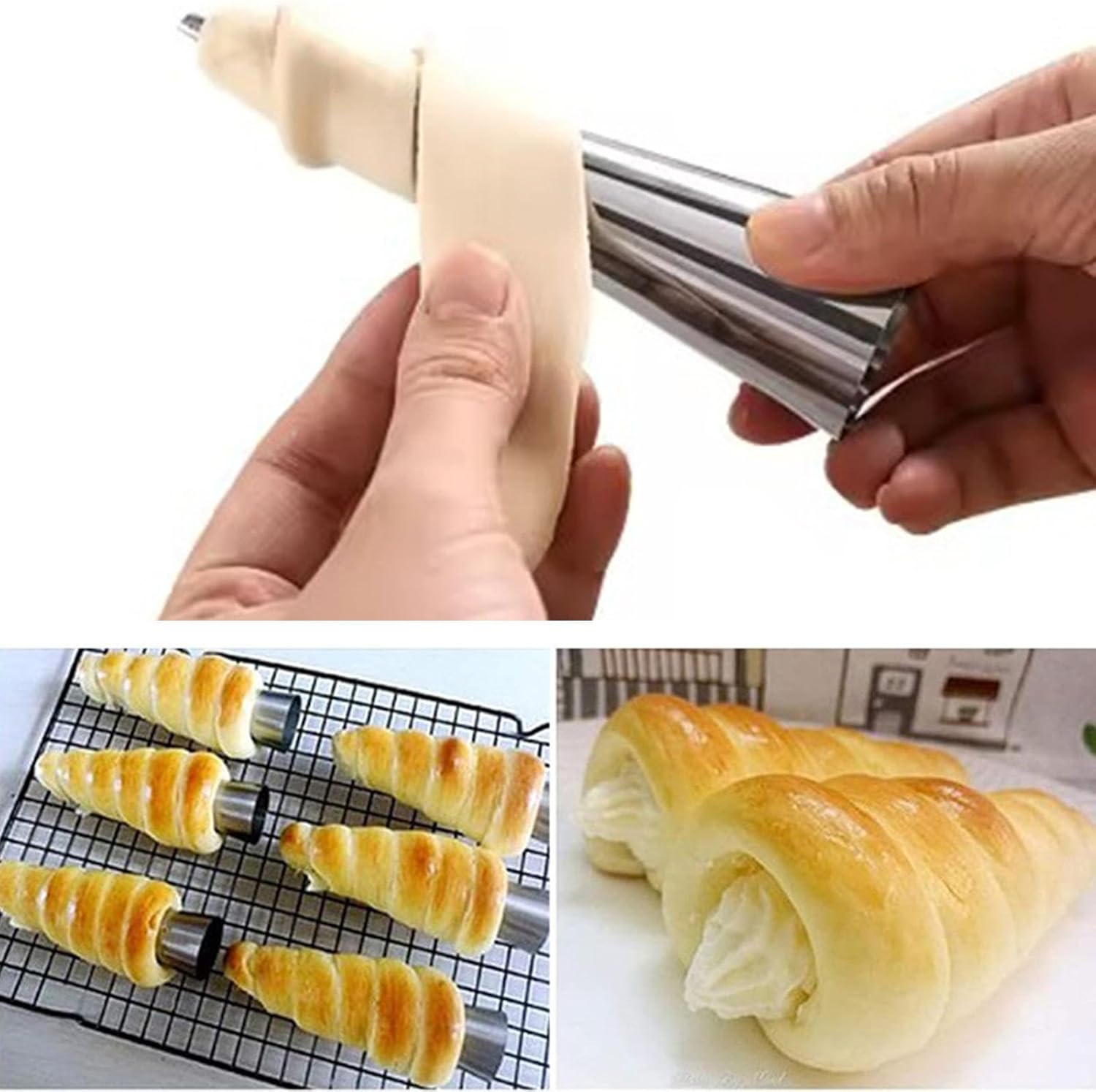 5+5 Gratis | BakeRolls™ | Meisterhaftes Cannoli-Form-Set für Zuhause!