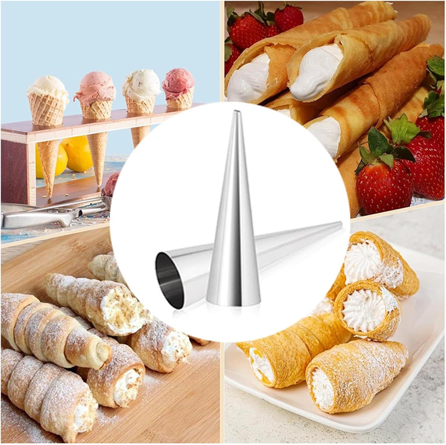 5+5 Gratis | BakeRolls™ | Meisterhaftes Cannoli-Form-Set für Zuhause!