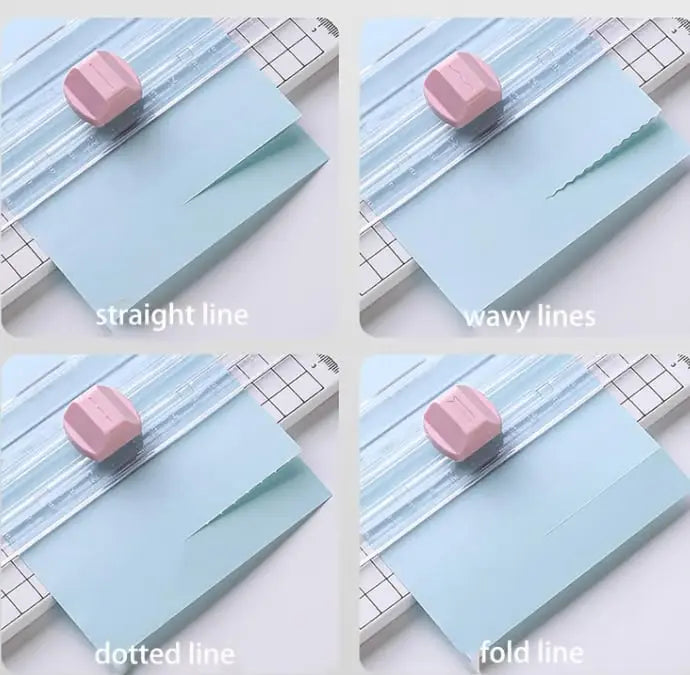 CutCraft™ | 4-in-1-Papierschneider – für Karten, Scrapbooking und kreative Deko