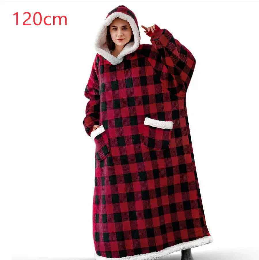 50% Rabatt | ComfyBlanket™ | Ultrawarmer Sherpa-Fleece-Hoodie für maximale Gemütlichkeit