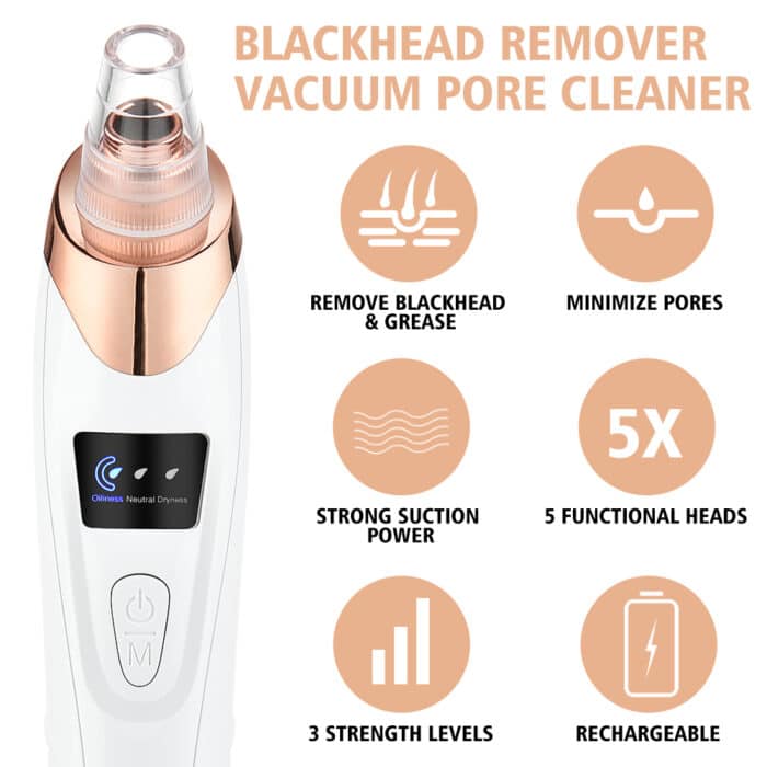 ClearSkinPro™ | Nano-Elektrischer Vakuum-Mitesserentferner — Entfessle deine strahlend klare Haut ohne Schmerzen oder Stress