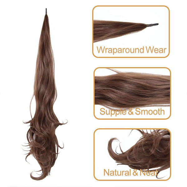 Maya’s Ponytail™ | Mühelose Eleganz in Sekundenschnelle | Sichere, voluminöse und stilvolle Pferdeschwanzverlängerung für jeden Anlass