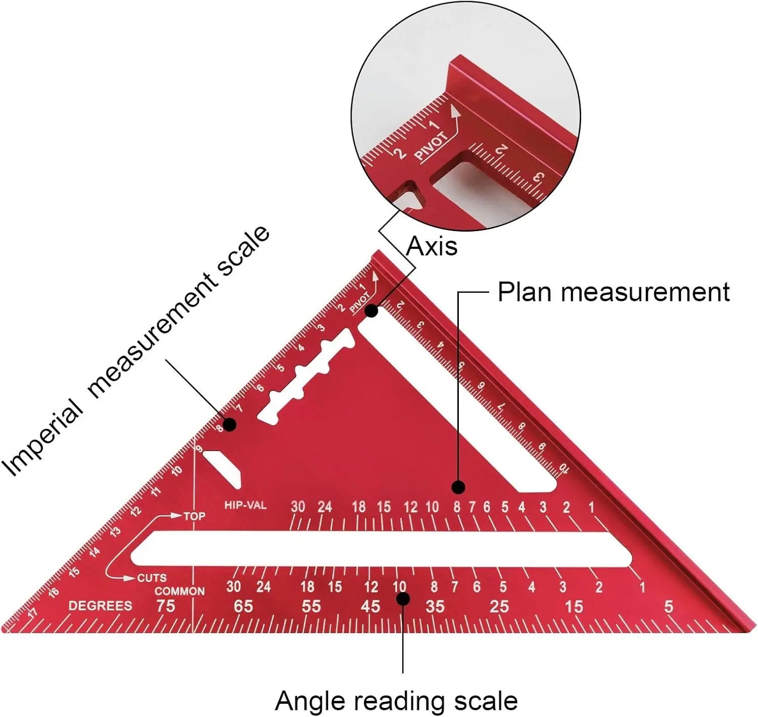 AnglePro™ | Aluminium Dreieck-Winkelmesser – Präzises Messen für schnelle Ergebnisse