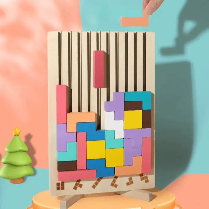 FocusPlay™ | Holz-Stapelspiel für Erwachsene – Entspannung, Achtsamkeit & Konzentration