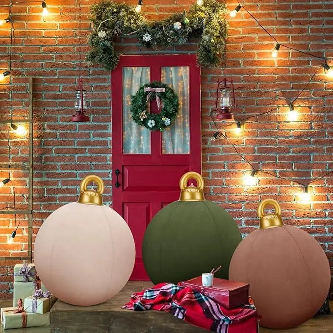 LumiGlobe™ | Aufblasbare Weihnachtskugeln groß — Stilvolle & überraschende Dekoidee