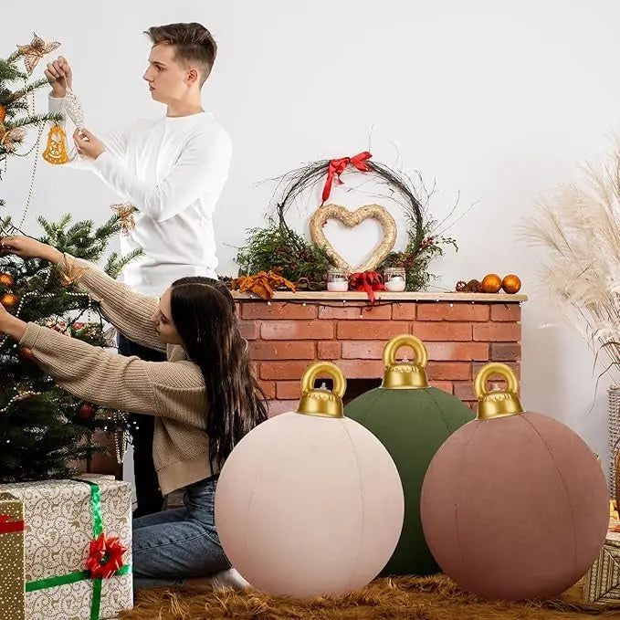 LumiGlobe™ | Aufblasbare Weihnachtskugeln groß — Stilvolle & überraschende Dekoidee