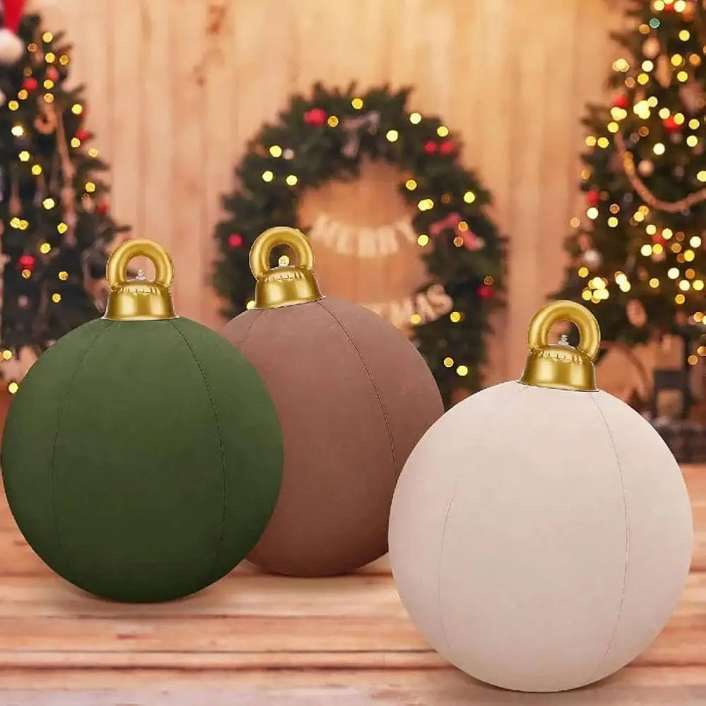 LumiGlobe™ | Aufblasbare Weihnachtskugeln groß — Stilvolle & überraschende Dekoidee