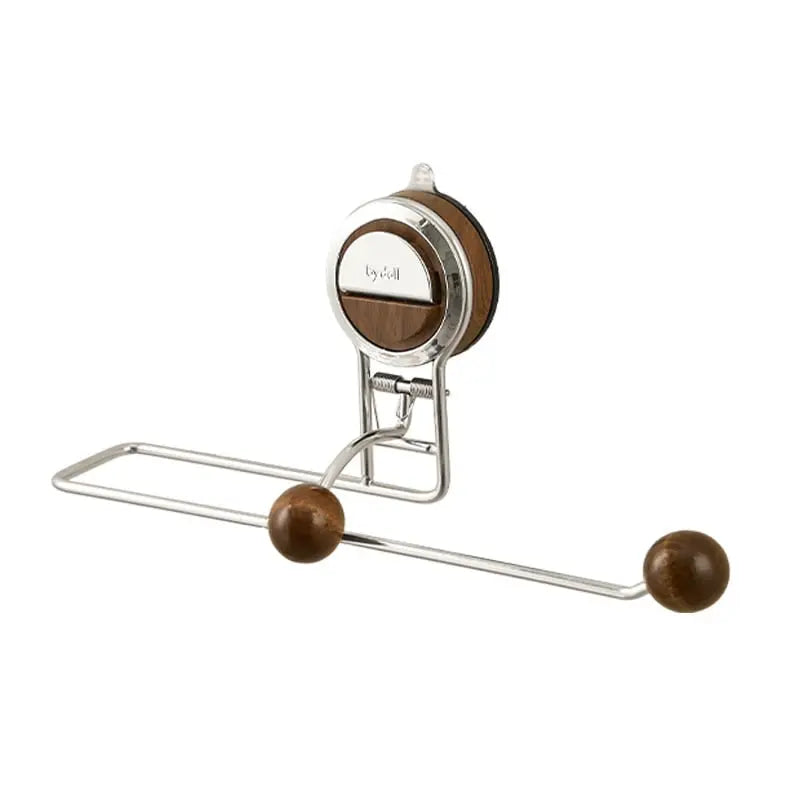 RollMate™ | Bohrfreier Küchenrollenhalter – Küchenorganizer mit Saugnapf und Federstange