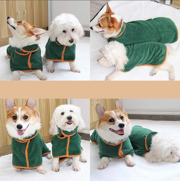 Hundebademantel für Hunde | Perfekter Komfort und Stil nach dem Baden – Schnell Trocknend und Hautfreundlich