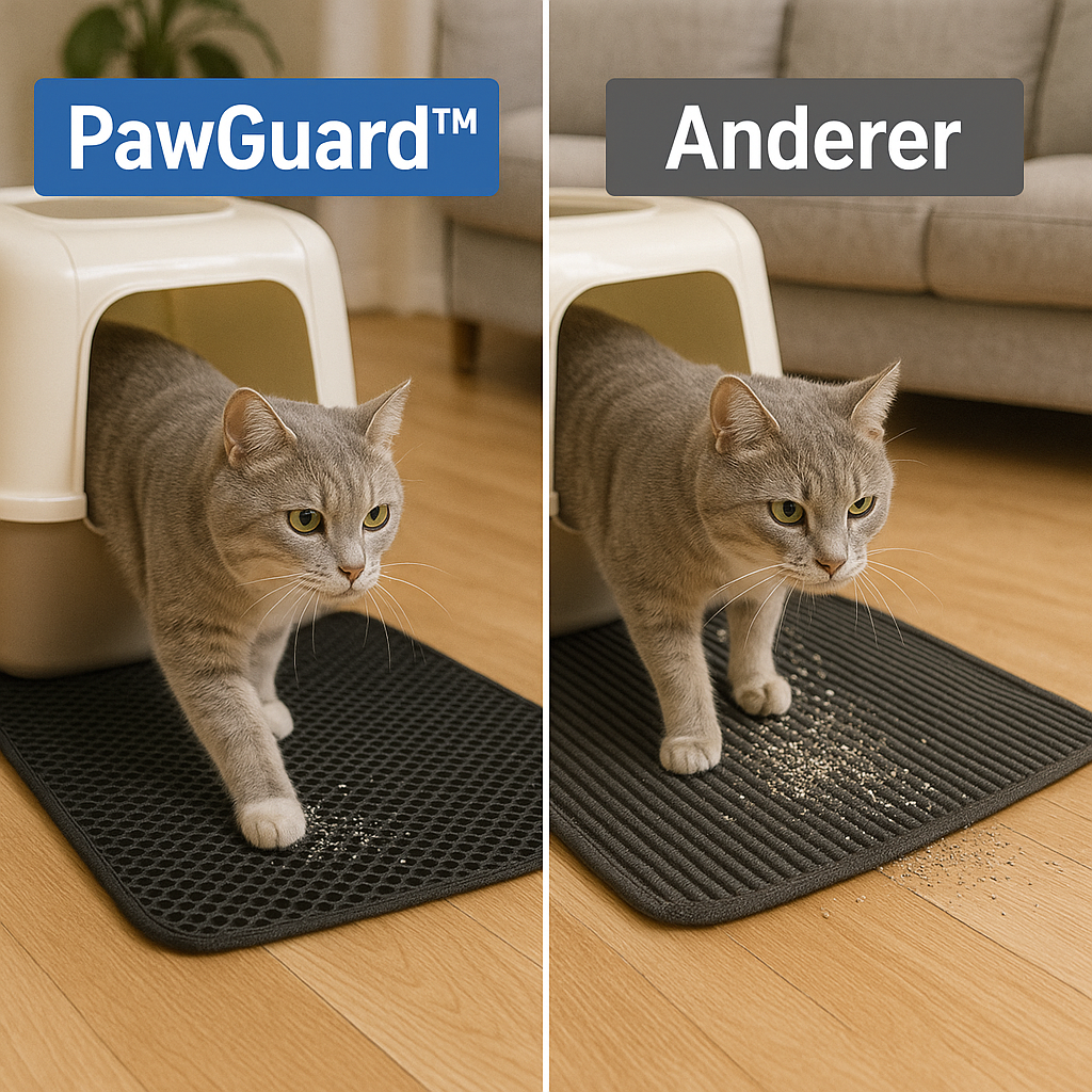 PawGuard™ | Zwei-lagige Katzenstreumatte für saubere und hygienische Böden [Letzter Tag Rabatt]