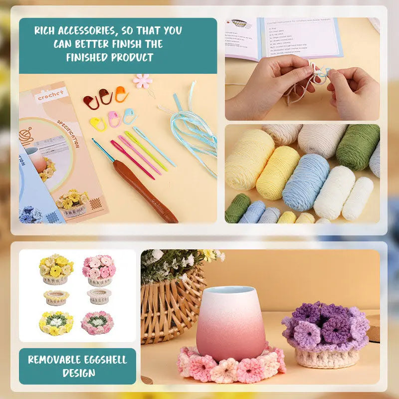 BloomCraft™  | DIY Untersetzer-Set Maiglöckchen 4 Farben – Kreativ basteln & dekorieren