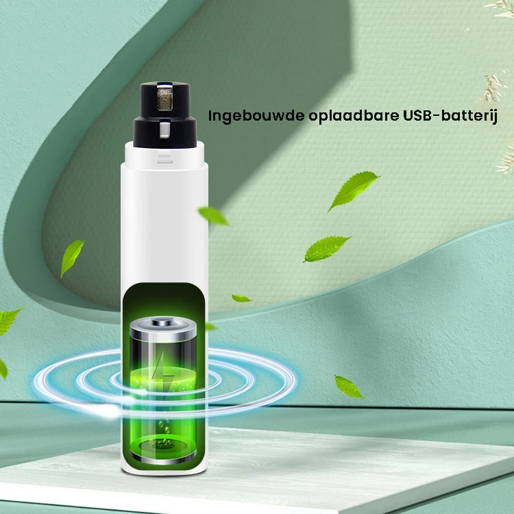 Elektrischer Nageltrimmer für Hunde und Katzen | Leiser, USB-Wiederaufladbarer Pfotenpflege-Nagelschleifer mit LED-Licht für präzise und sichere Nagelpflege