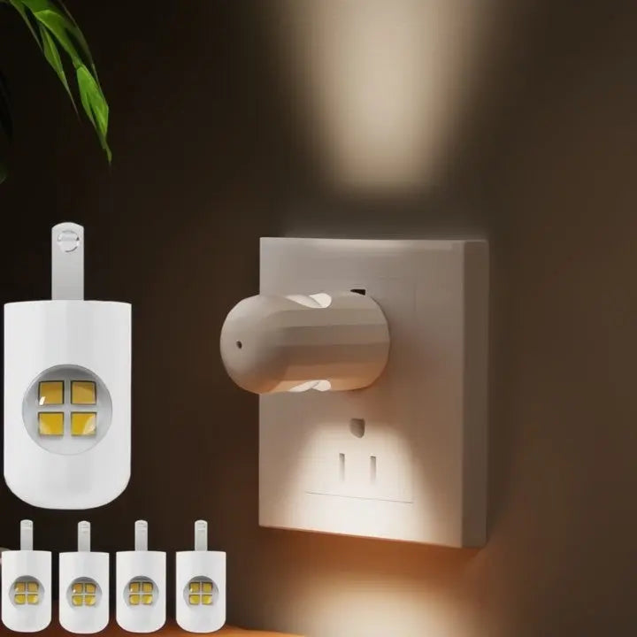 GlowEase™ | Elegantes Nachtlicht: Sanfte Sicherheit im Flur. Automatisch & einfach für Ihr Zuhause.