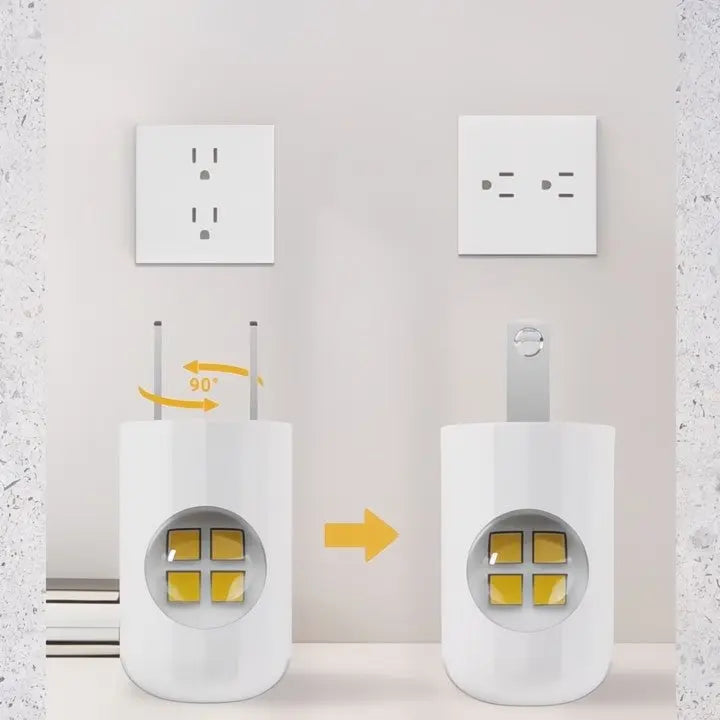 GlowEase™ | Elegantes Nachtlicht: Sanfte Sicherheit im Flur. Automatisch & einfach für Ihr Zuhause.