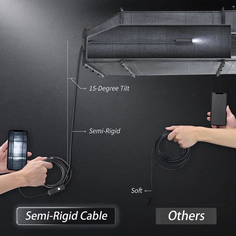ClearView™ | Endoskopkamera Wasserdicht — HD Inspektionskamera mit 5m Kabel