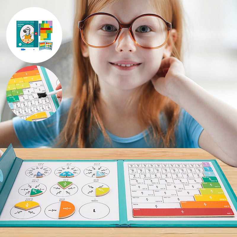 Magnetisches Buch-Bruchteil-Puzzle für Kinder™ | Spielend Bruchrechnen lernen