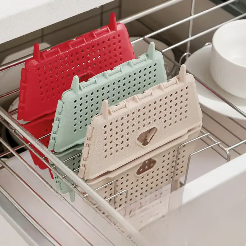 FoldaBox™ | Faltbarer Abtropf- und Aufbewahrungskorb – Platzsparender, hitzebeständiger Organizer