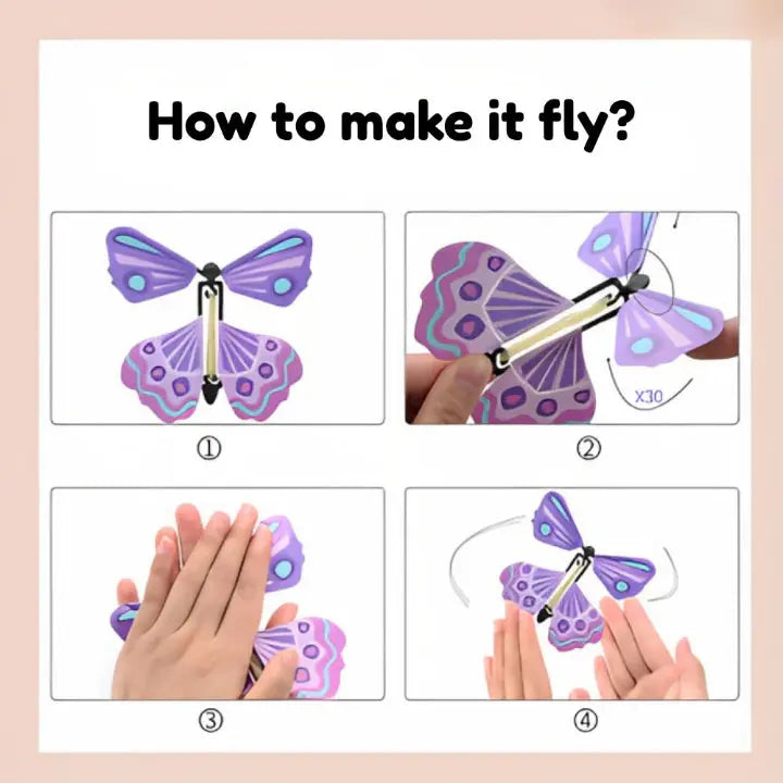 FlutterMagic™  | Fliegende Schmetterlings-Überraschung — Staunen auf Hochzeiten & Feiern 10er set