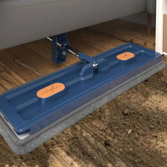 EasyMop™ | Großer Flachmopp für Nass- & Trockenreinigung – Mit Entwässerungsschaber
