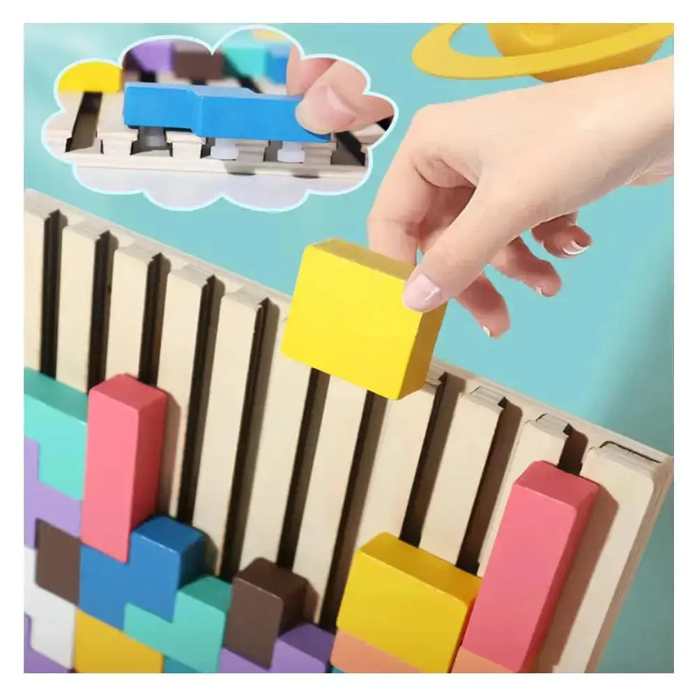 FocusPlay™ | Holz-Stapelspiel für Erwachsene – Entspannung, Achtsamkeit & Konzentration