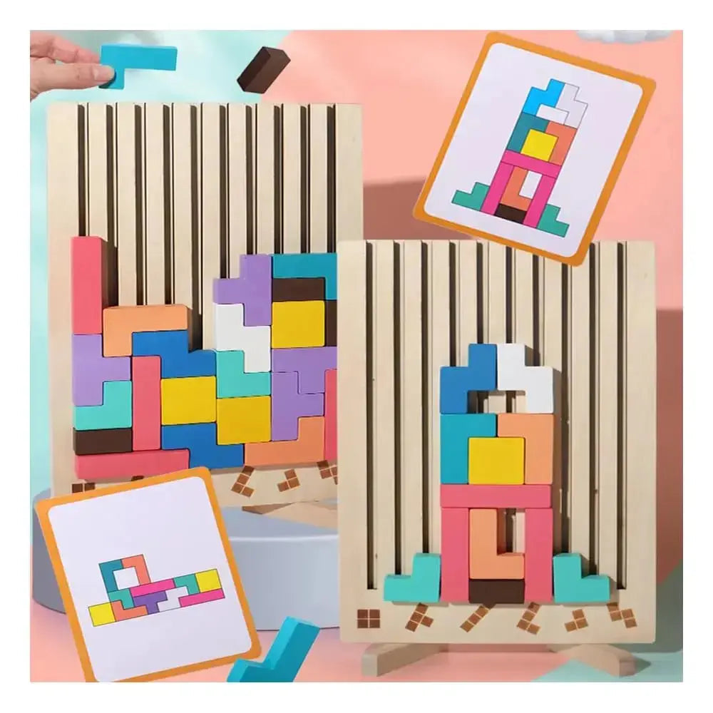FocusPlay™ | Holz-Stapelspiel für Erwachsene – Entspannung, Achtsamkeit & Konzentration