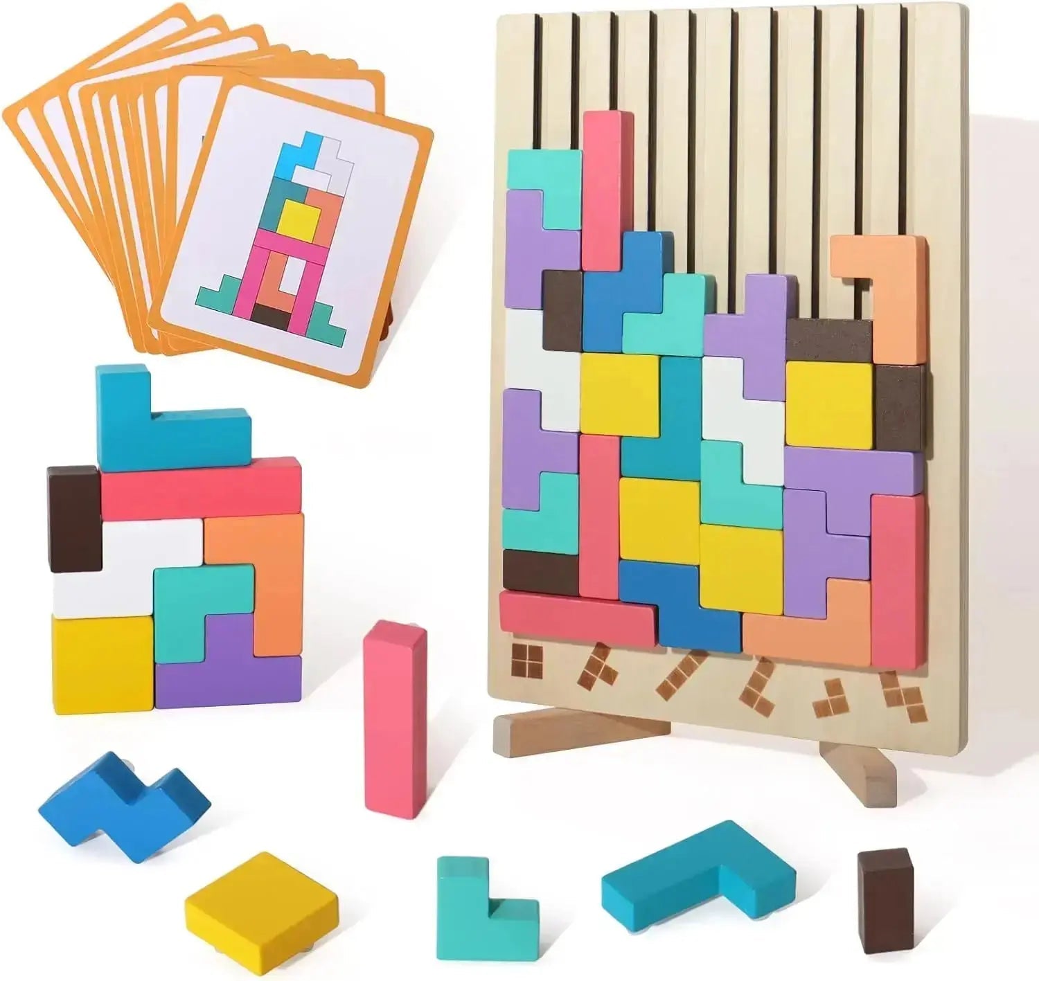 FocusPlay™ | Holz-Stapelspiel für Erwachsene – Entspannung, Achtsamkeit & Konzentration