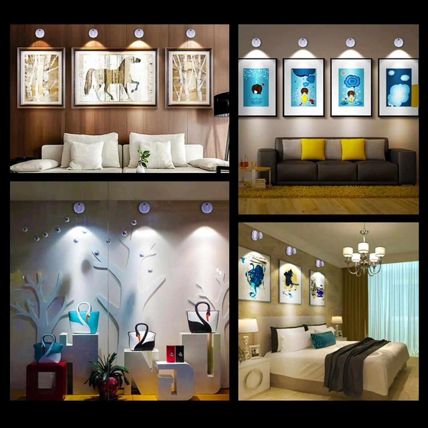 LumiBeam™ | Kabellose Spotlight-Lampe – Ambiente für Pflanzen, Bilder & Wohnräume