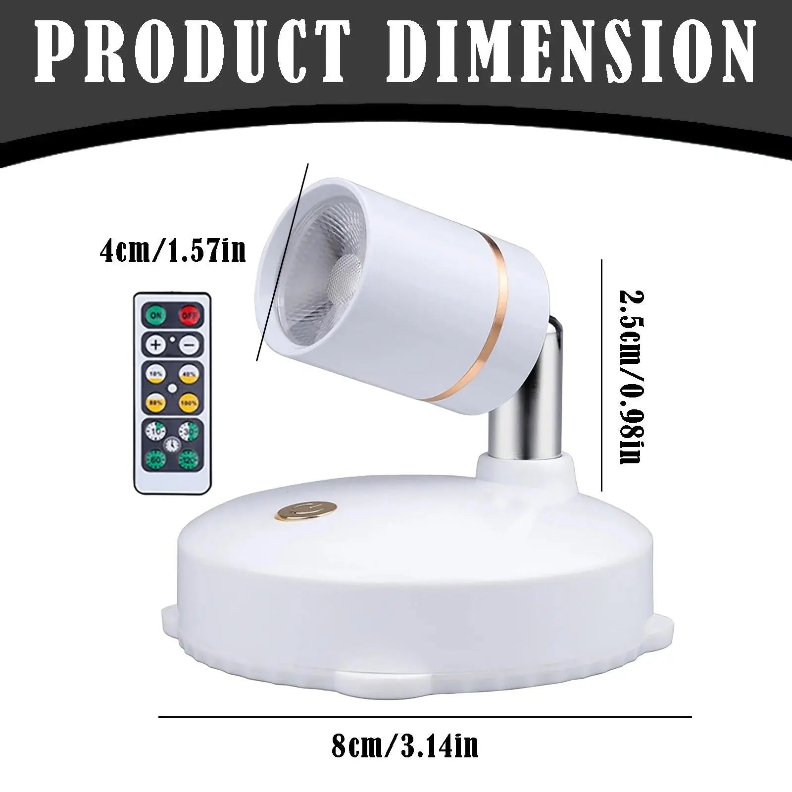 LumiBeam™ | Kabellose Spotlight-Lampe – Ambiente für Pflanzen, Bilder & Wohnräume