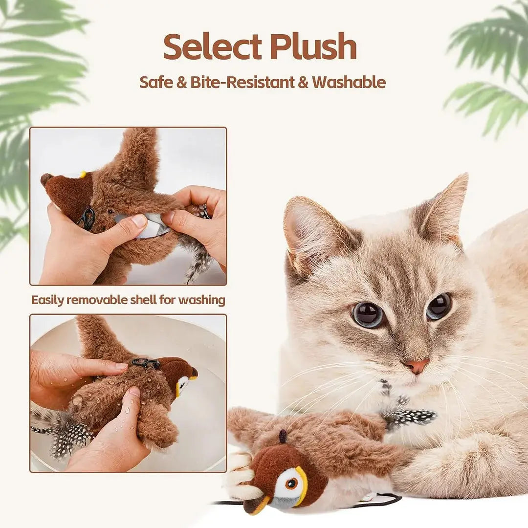 PurrFlight™ | Katzenspielzeug Vogel — Animiert auch dicke & faule Katzen zur Bewegung
