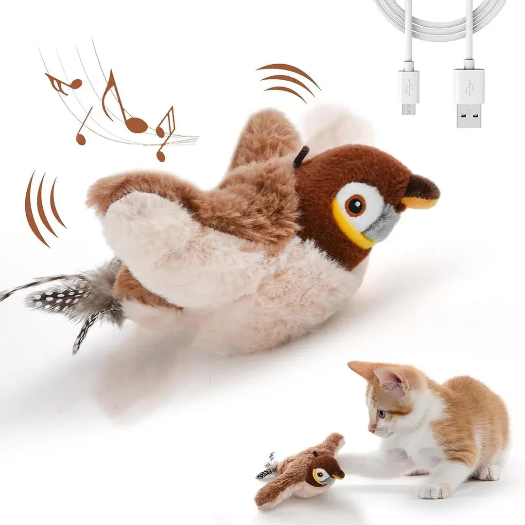 PurrFlight™ | Katzenspielzeug Vogel — Animiert auch dicke & faule Katzen zur Bewegung
