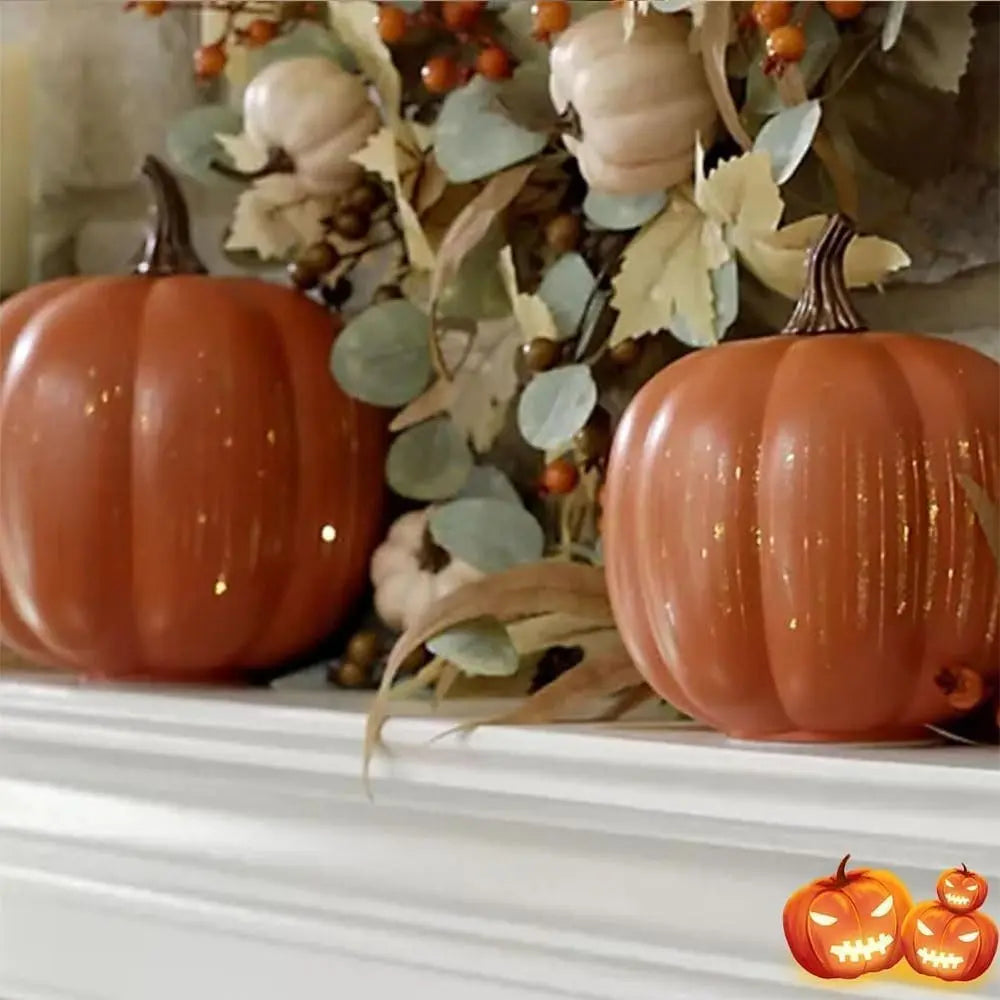 GlitterPumpkin™ | Leuchtende Kürbisse mit Sternenlicht – Herbstliche Deko mit Timer