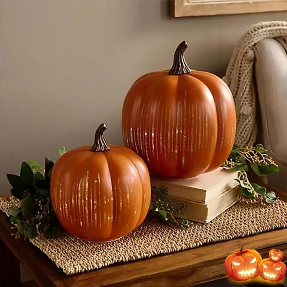 GlitterPumpkin™ | Leuchtende Kürbisse mit Sternenlicht – Herbstliche Deko mit Timer