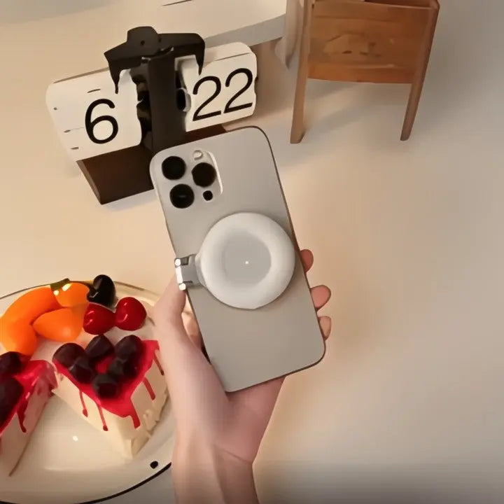 LumiMirror™  | Machen Sie überall makellose Selfies: Tragbares Clip-On-Ringlicht für wunderschöne Fotos