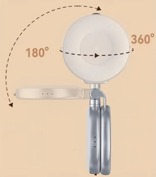 LumiMirror™  | Machen Sie überall makellose Selfies: Tragbares Clip-On-Ringlicht für wunderschöne Fotos