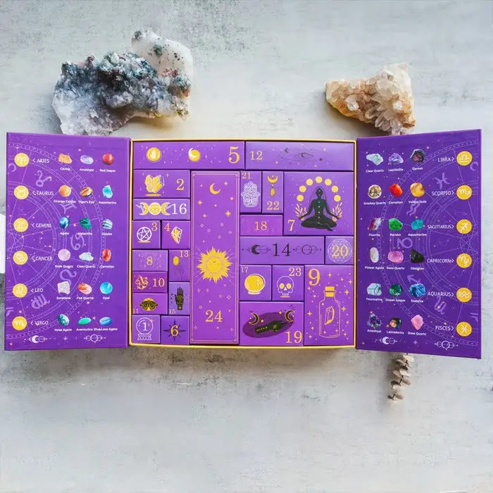 Kristall-Countdown-Box™ | 31 Nächte voller Rätsel & Kristallenergie