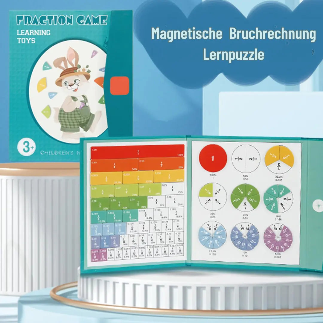 FractionMaster™ | Magnetisches Mathe-Set: Mathe-Lernset für Kinder (ab 6 Jahren)