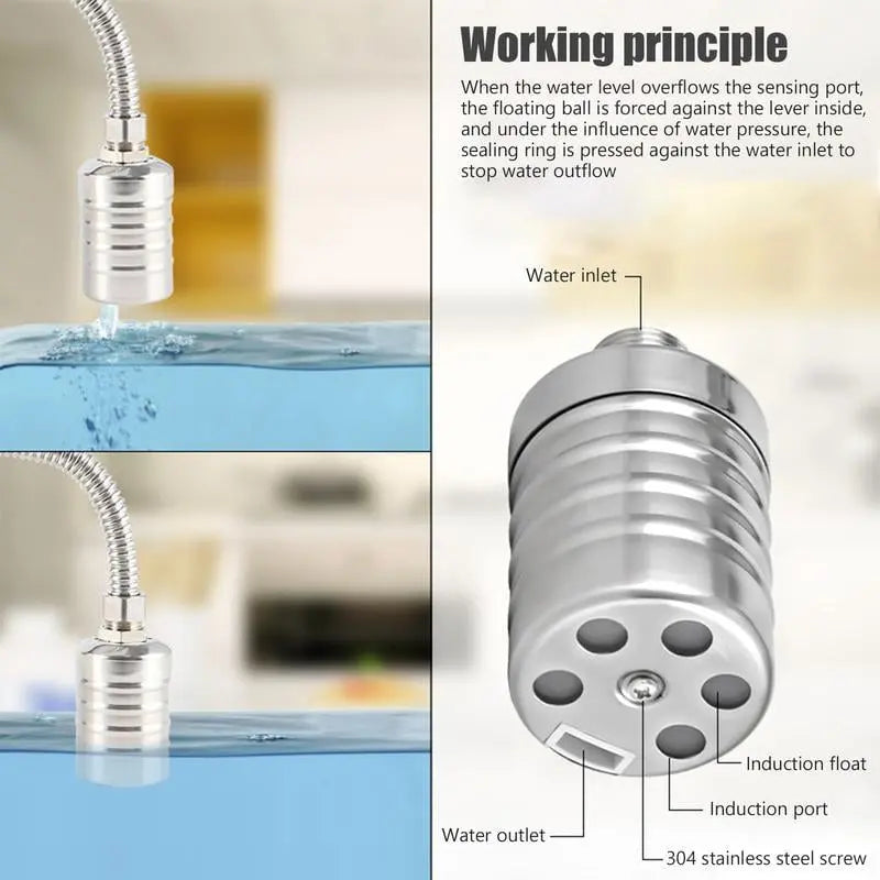 AutoFlow™ | Mini-Schwimmerventil aus Edelstahl – Automatische Wasserstandskontrolle